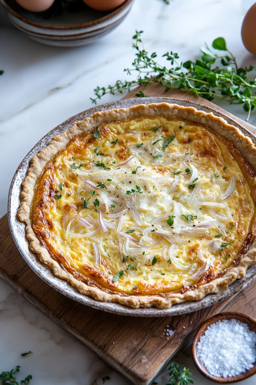 Cheese and Onion Quiche