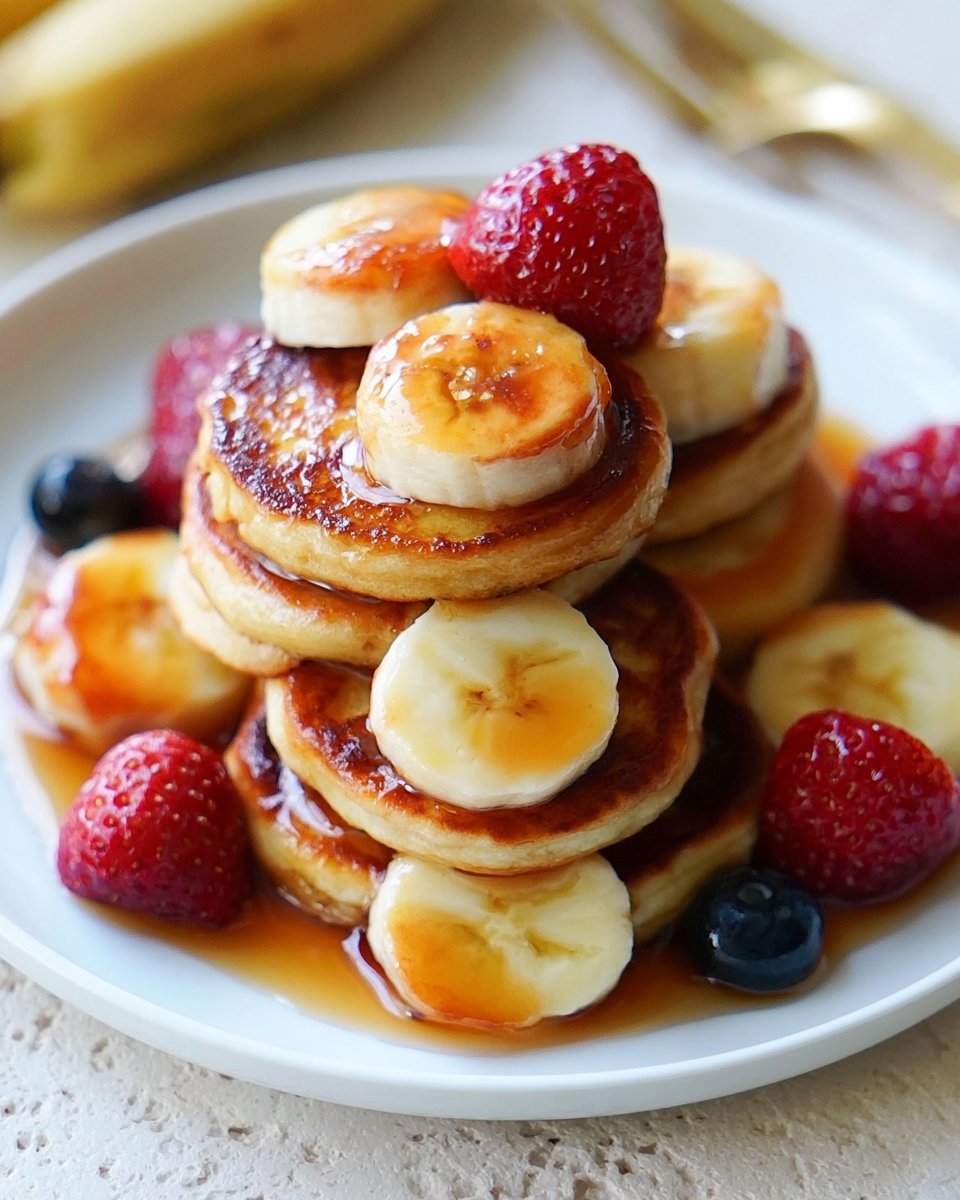 Mini Banana Pancake Bites