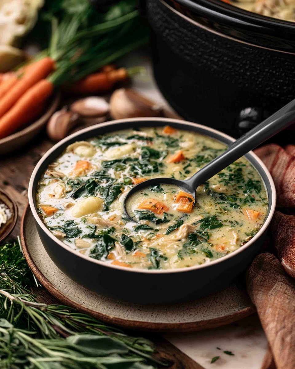 Crock Pot Chicken Gnocchi Soup