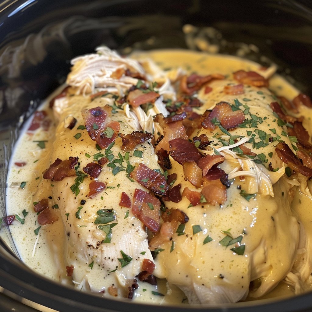 Crockpot Bacon Ranch Chicken Recipe