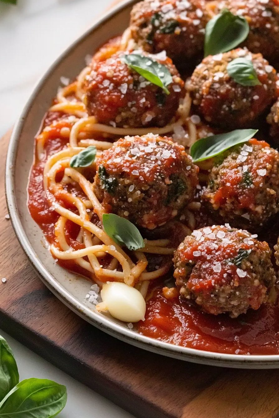 Gebackene Italienische Fleischbällchen