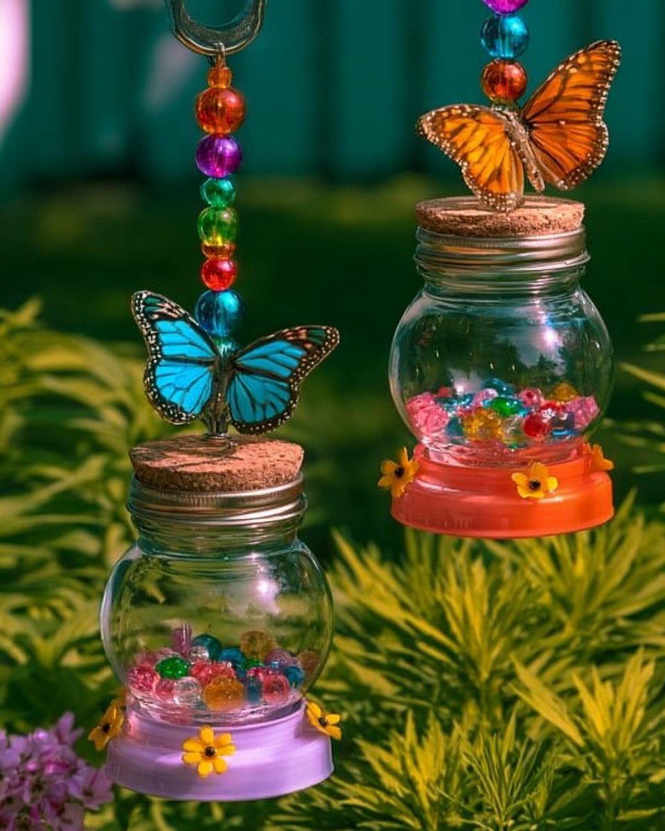 Colorful Butterfly Nectar Feeders