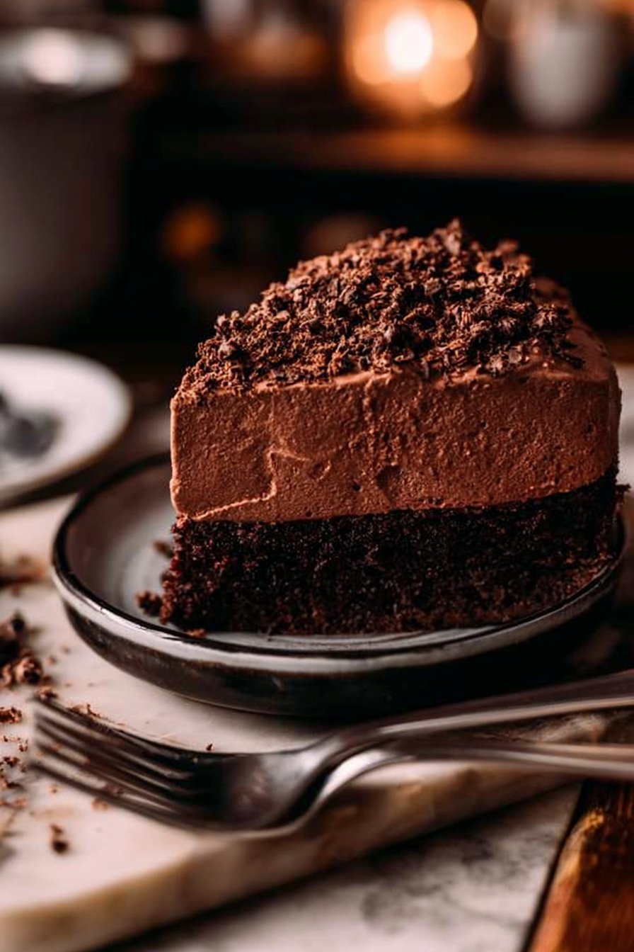 Schokoladenmousse-Kuchen