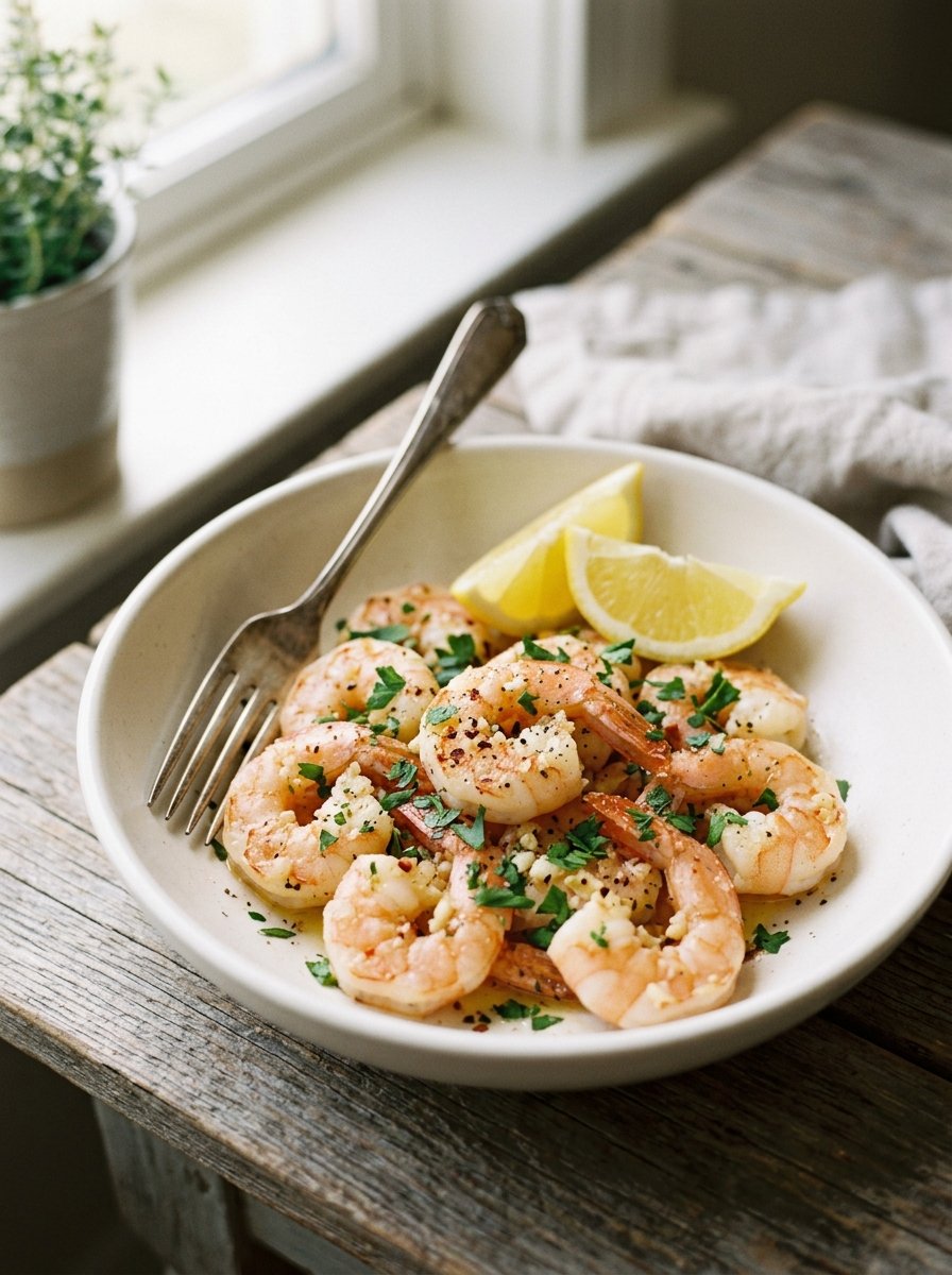 Low Calorie Garlic Shrimp