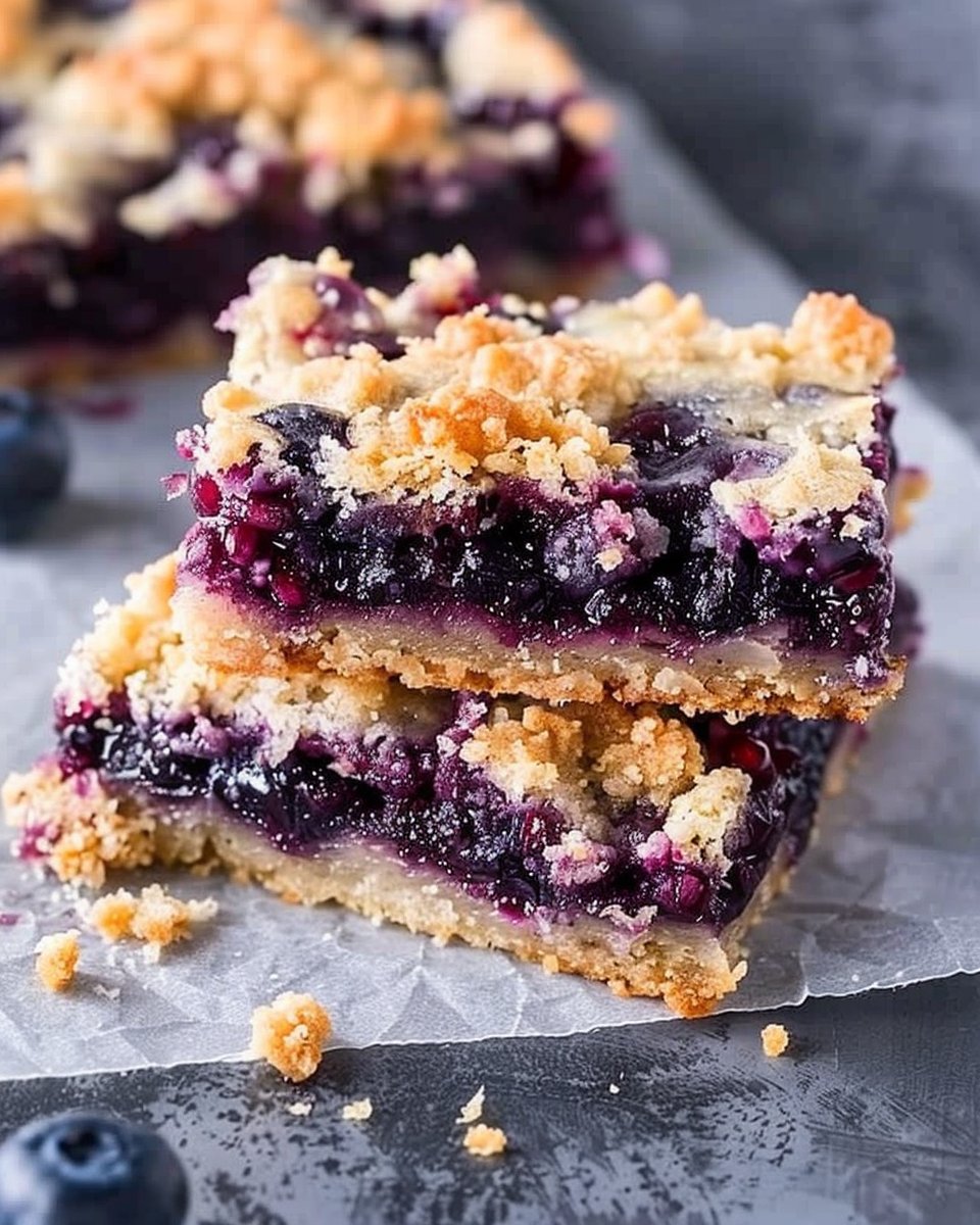 Blueberry Crumble Bars