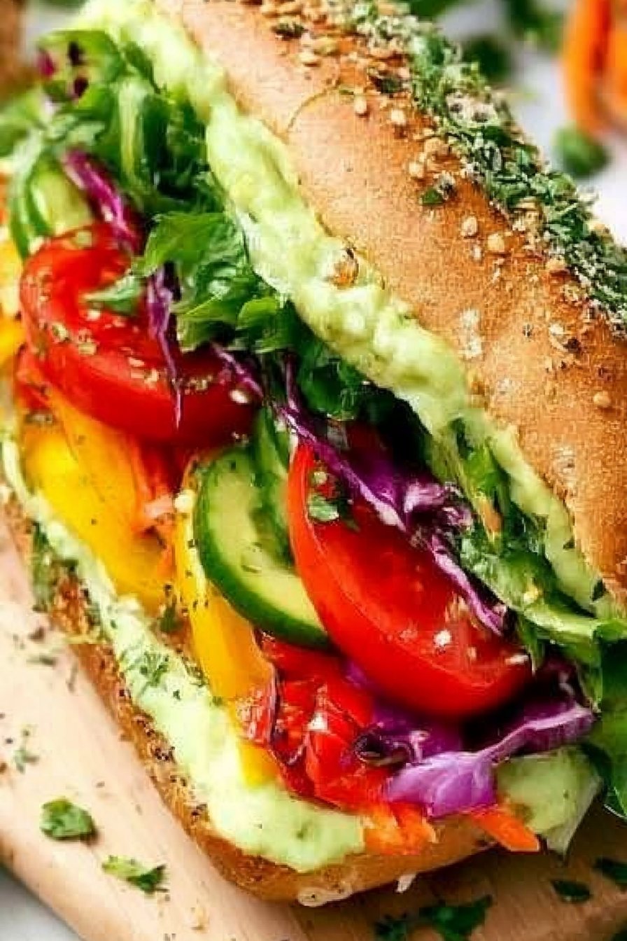 Vegan Crunchy Veggie Sandwich