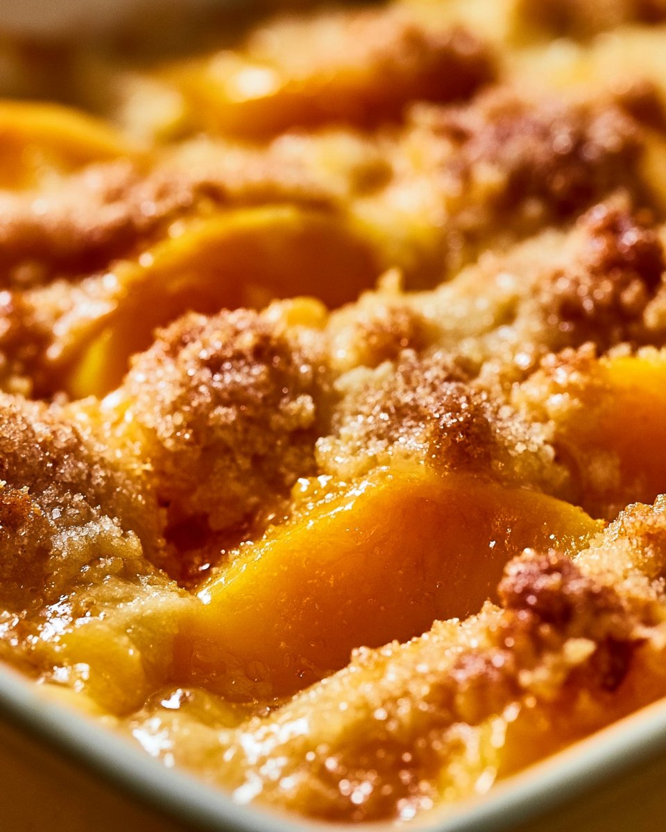 Easy Peach Cobbler with Canned Peaches