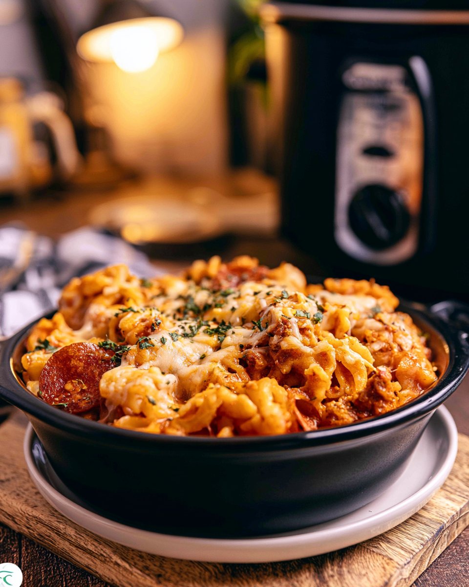 Slow Cooker Pizza Pasta