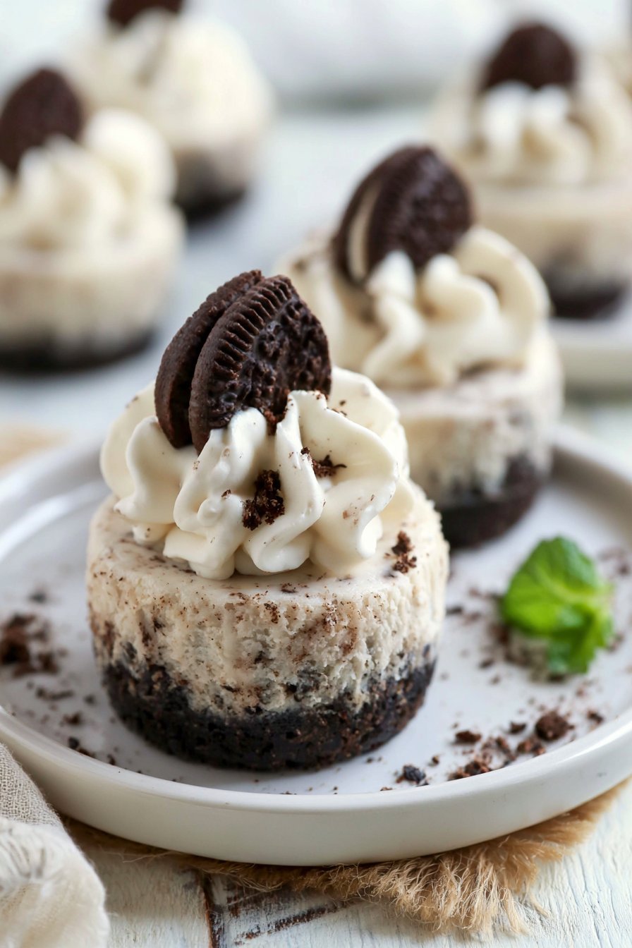 MINI OREO CHEESECAKES