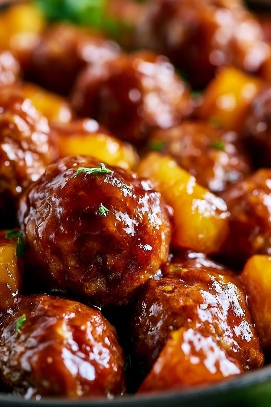 Slow Cooker Teriyaki Meatballs