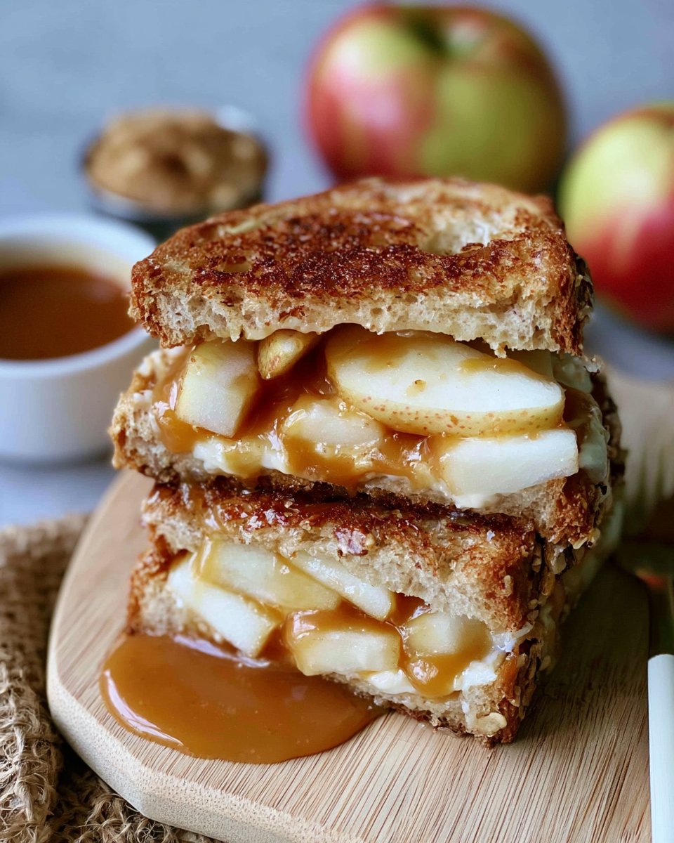 Caramel Apple Grilled Cheese