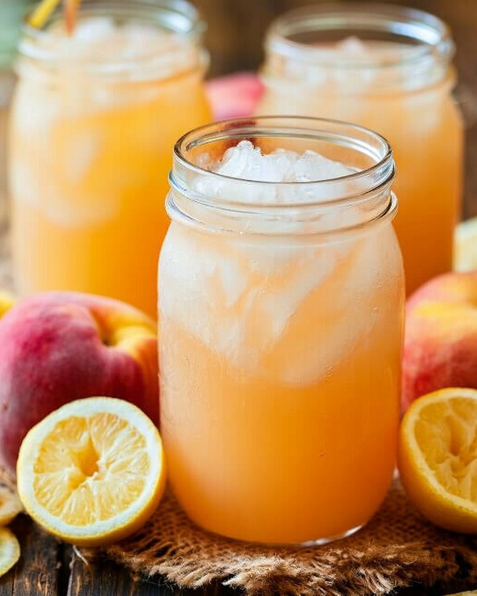Homemade Peach Lemonade