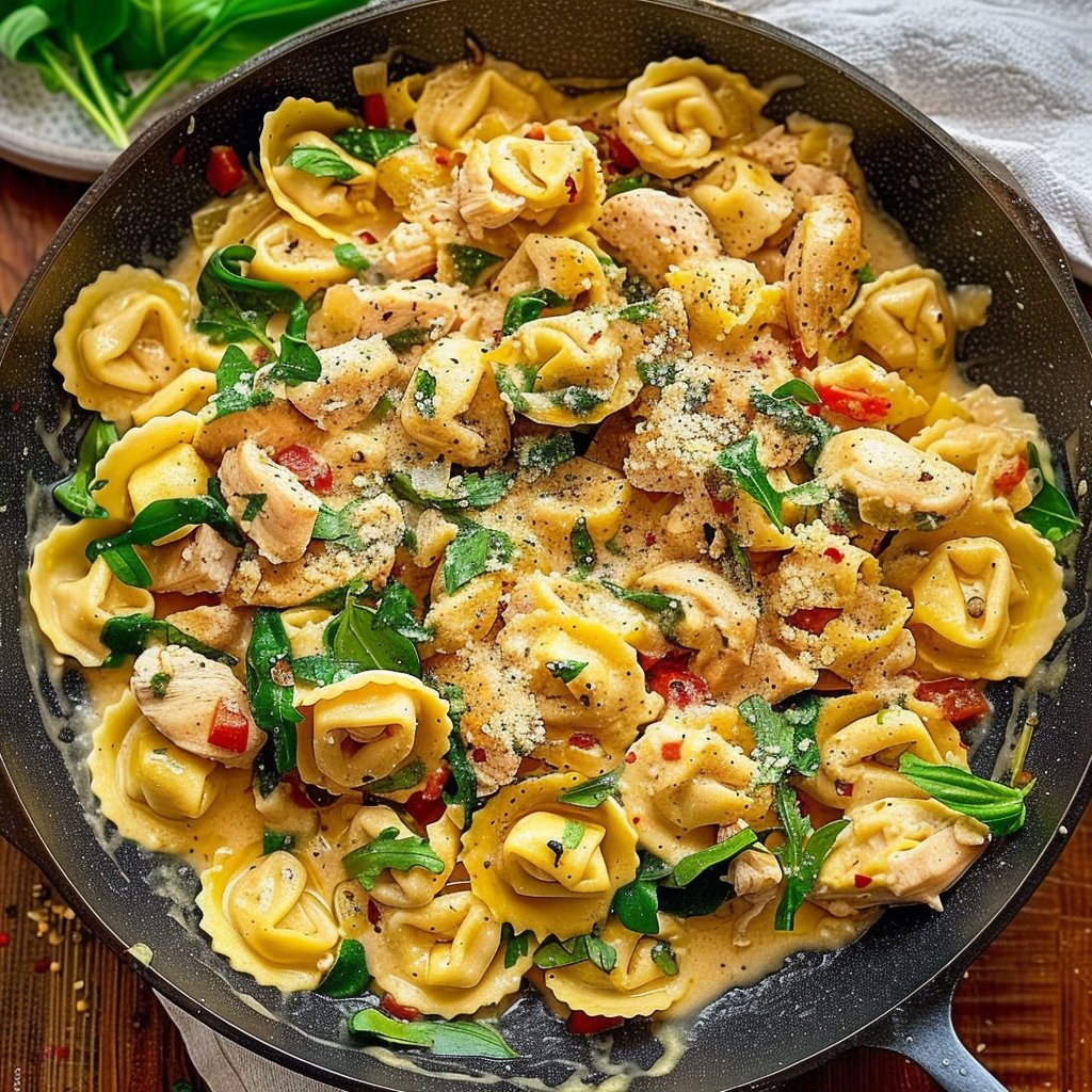 Creamy Tuscan Chicken Tortellini