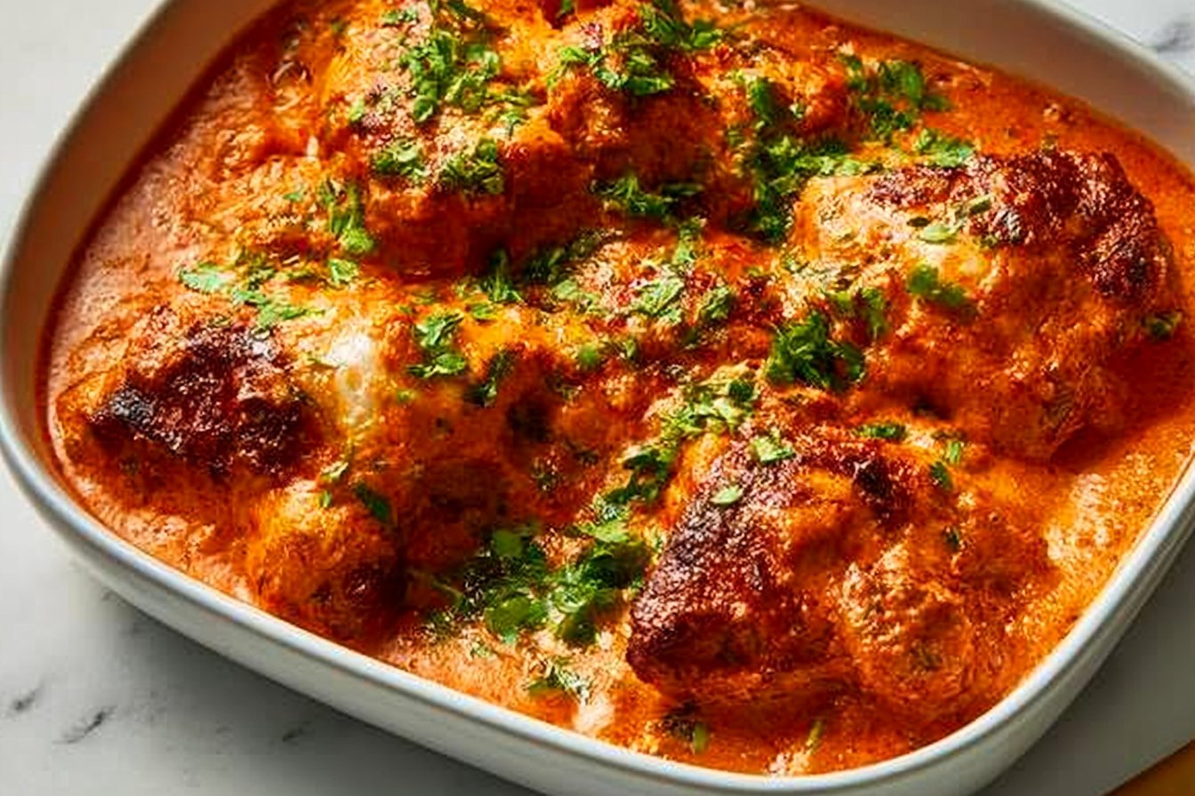 One-pan Baked Butter Chicken