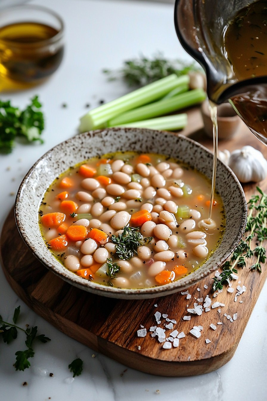 Weiße Bohnensuppe