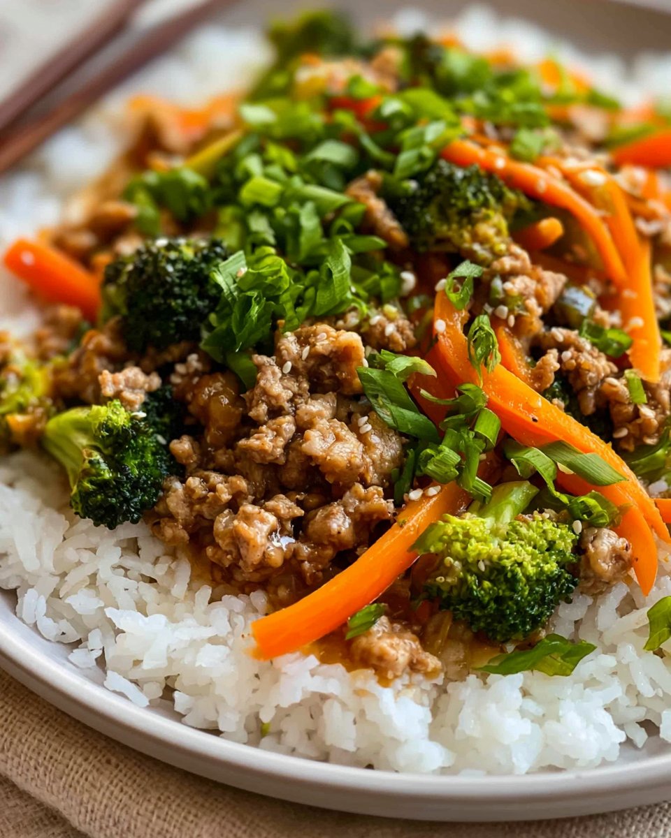 Ground Turkey Teriyaki Stir Fry