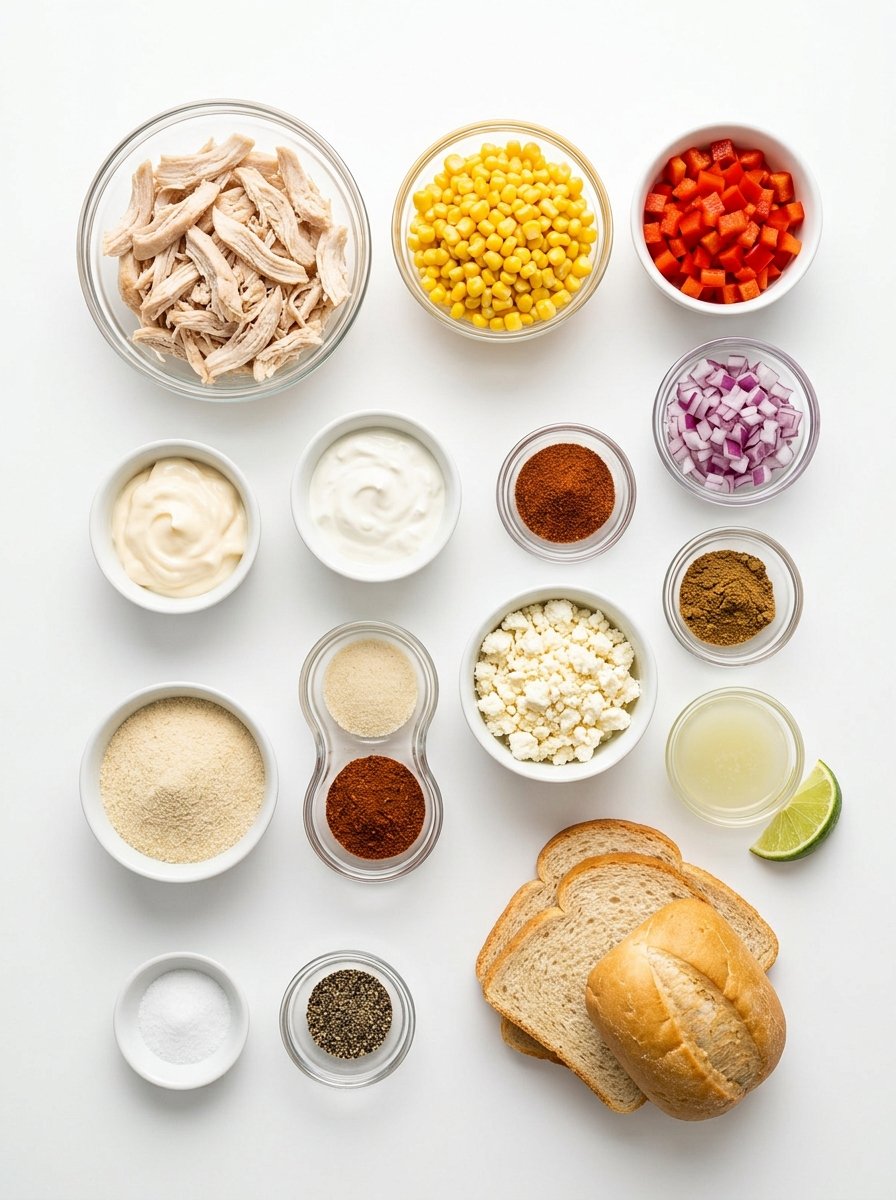 Mexican Street Corn Salad Sandwiches