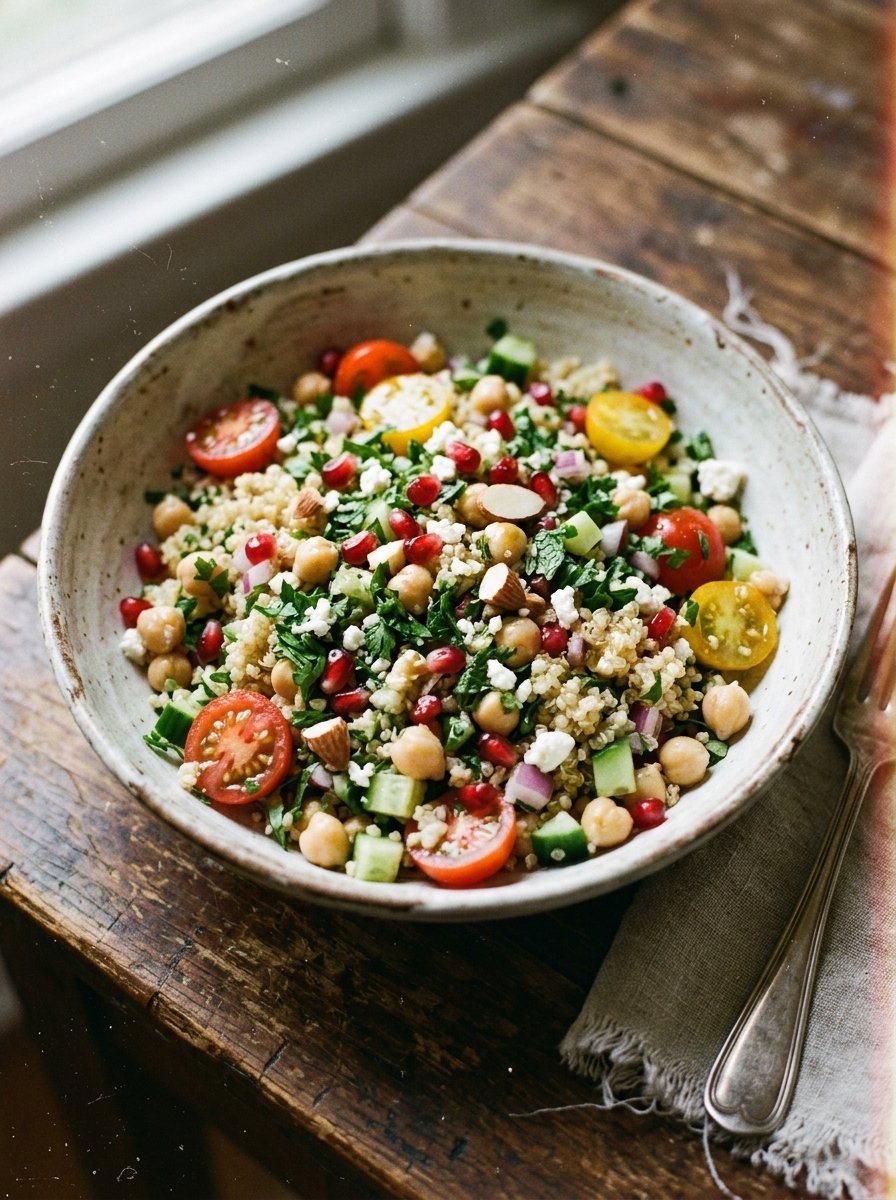 Moroccan-Inspired Chickpea Quinoa Salad