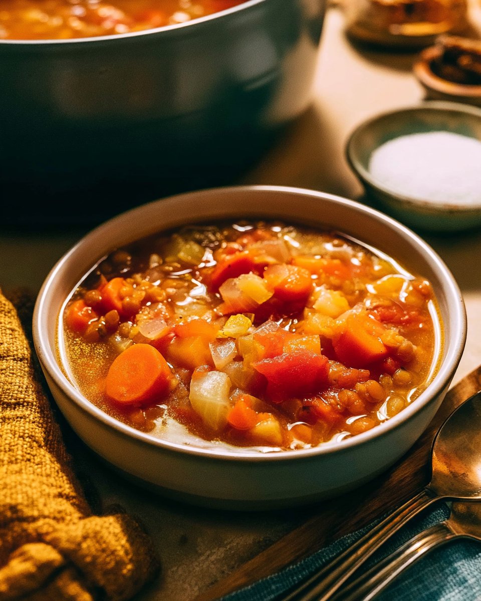 Slow Cooker Lentil Soup