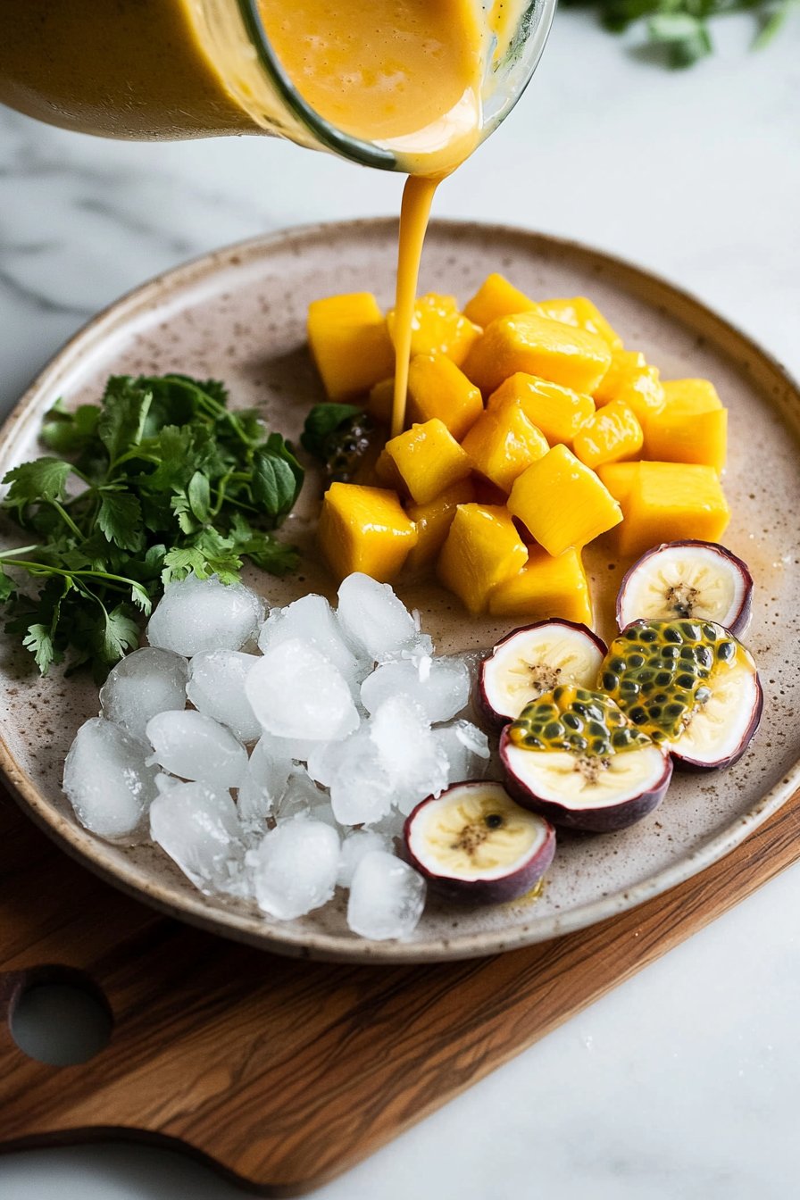Mango Passion Fruit Coconut Smoothie