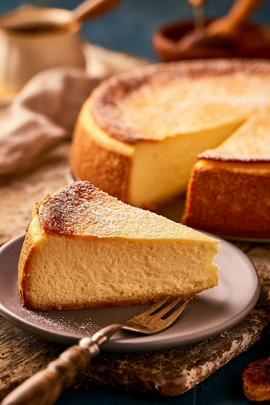 Käsekuchen ohne Boden
