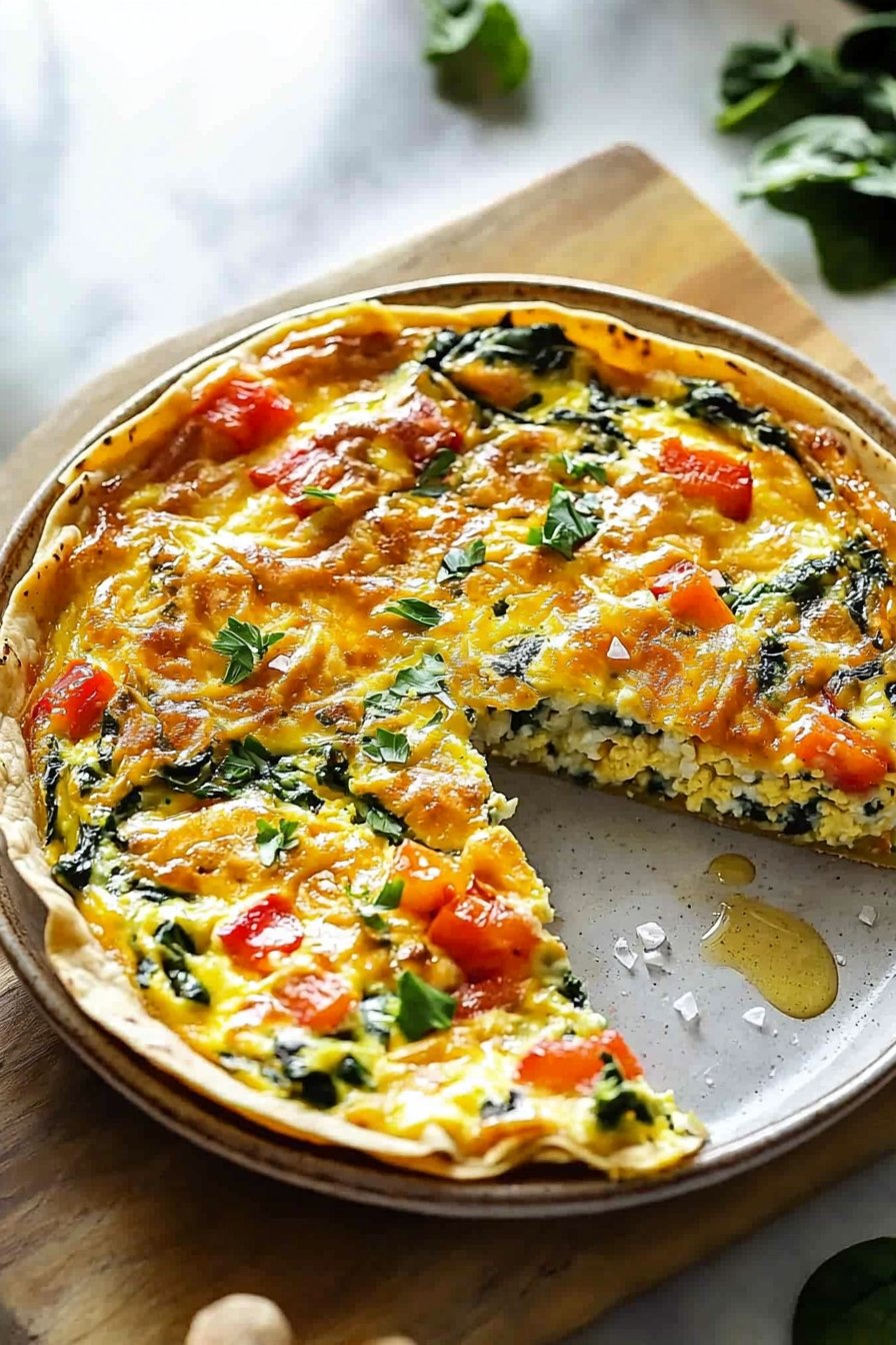High Protein Meal Prep Tortilla Quiche