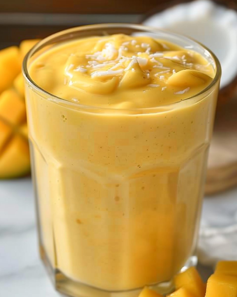 Mango Coconut Milk Smoothie