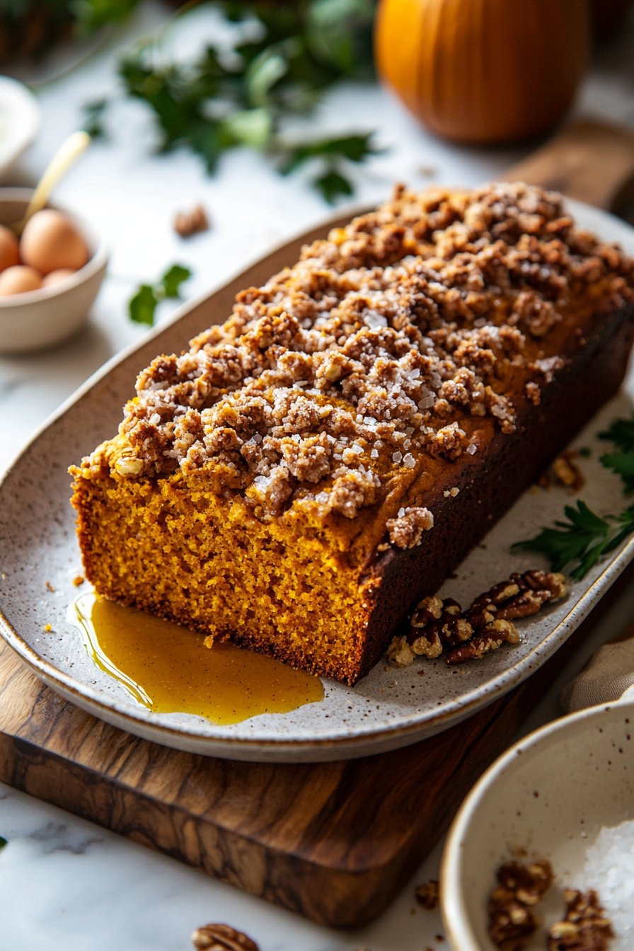 Pumpkin Streusel Bread