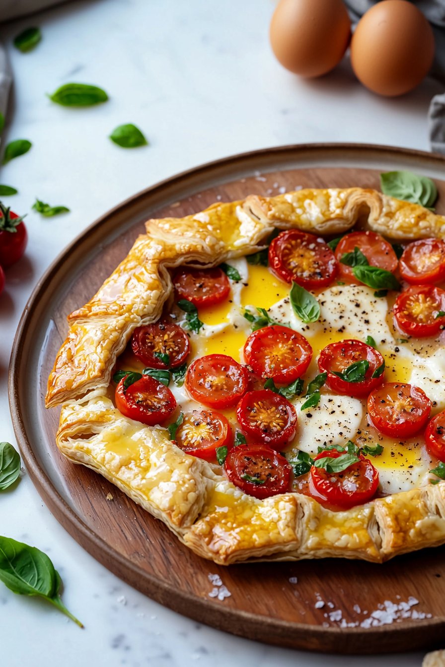 Cherry Tomato and Cheese Galette