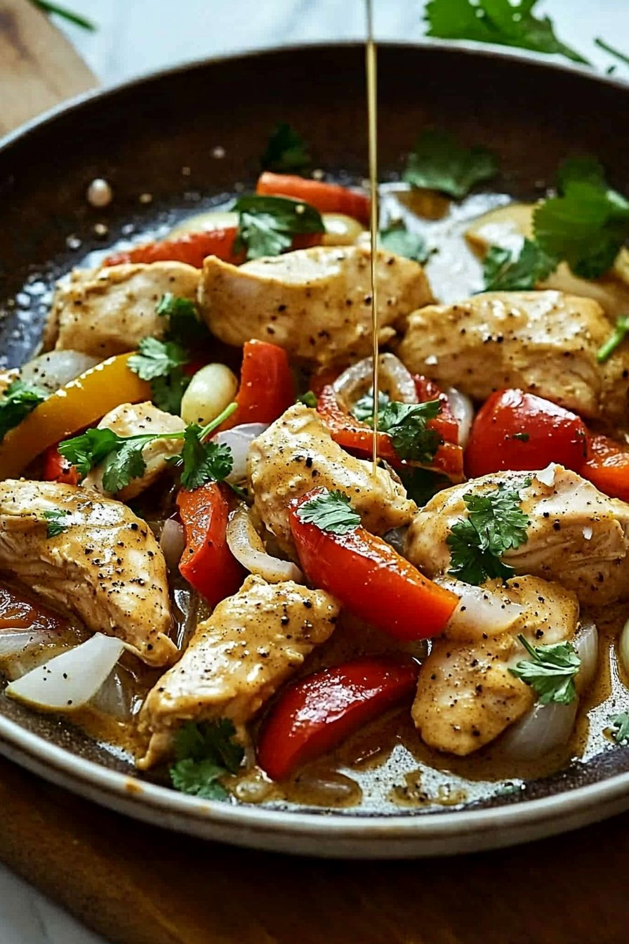 Quick Chicken Pan with Coconut Milk