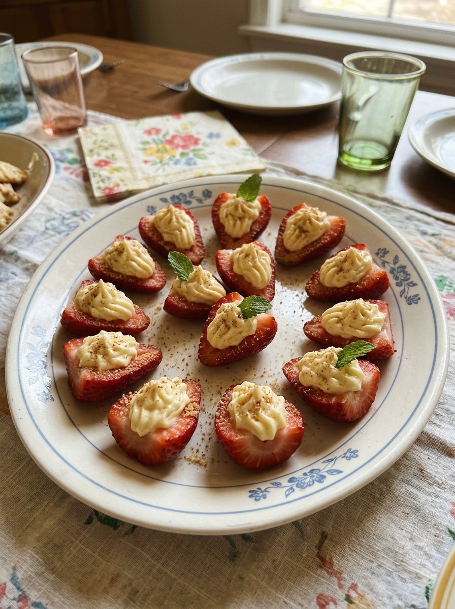 Deviled Strawberries (The BEST Party Food For A Crowd!)