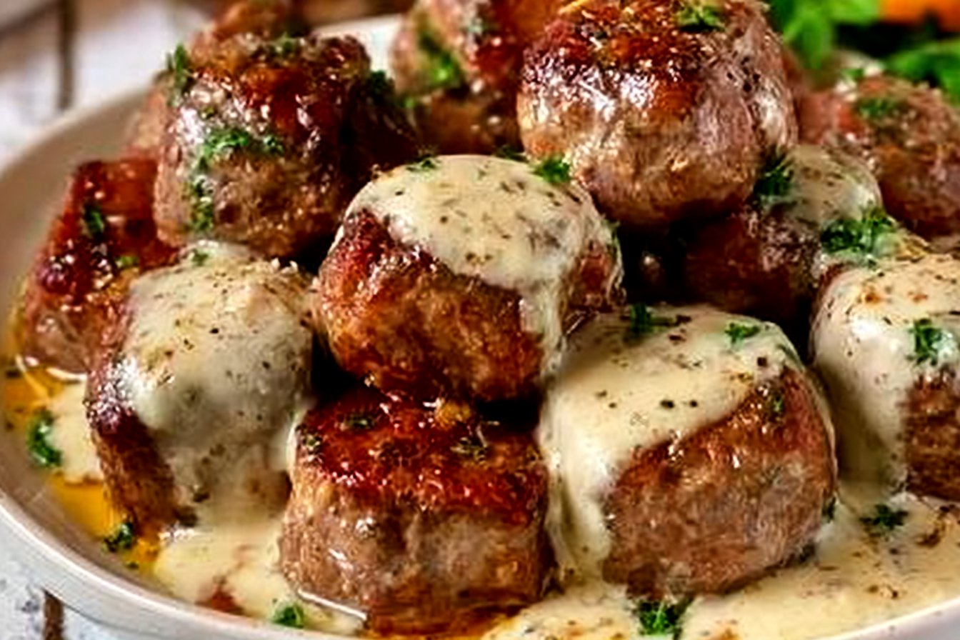 Garlic Butter Steak Bites with a Rich Parmesan Cream Sauce