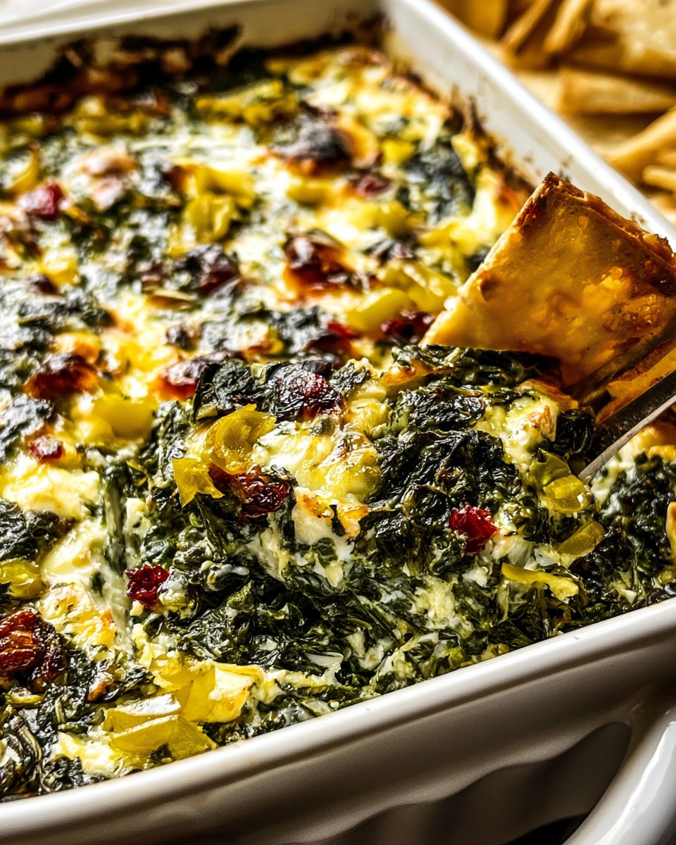Spinach and Pepperoncini Feta Dip