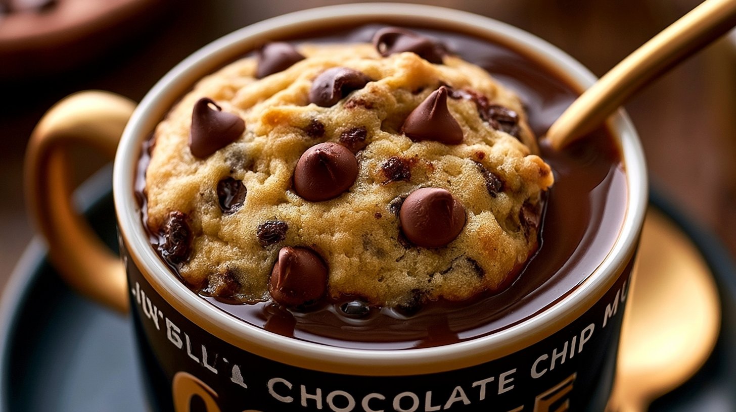 Single-Serving Chocolate Chip Cookie in a Mug