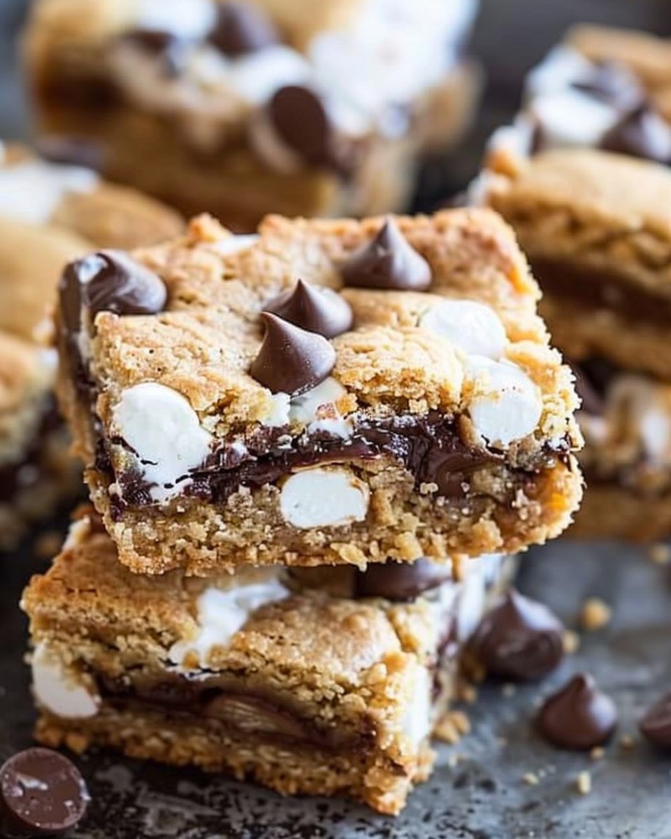 S'mores Cookie Bars