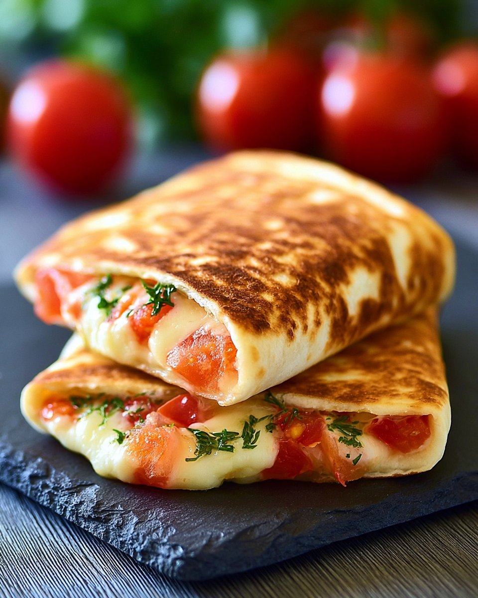 Frühstücks-Wrap mit Ei und Käse