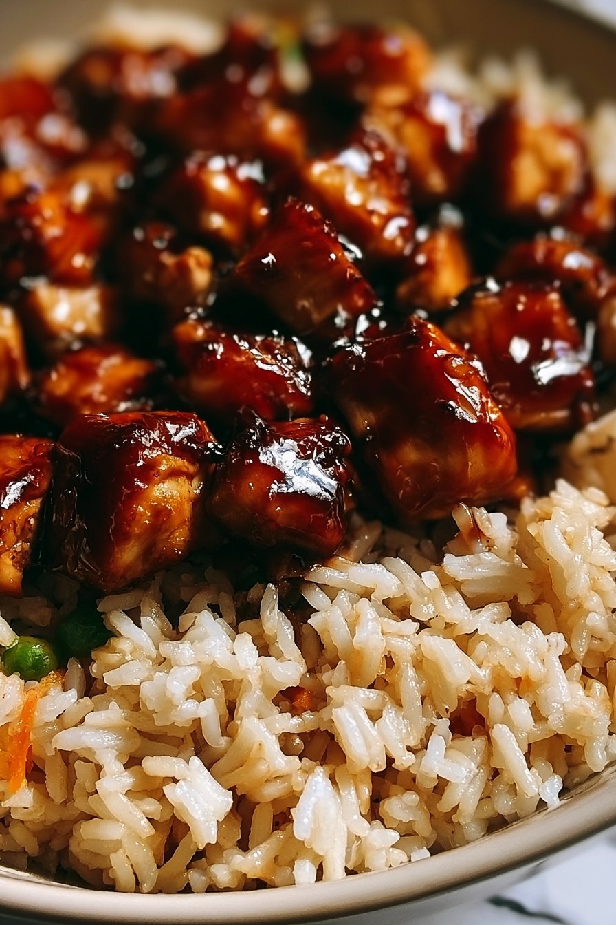 Honey BBQ Chicken Rice That Is Irresistible Comfort Meal Flavorful