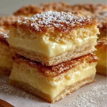Vanilla Custard Cream Squares