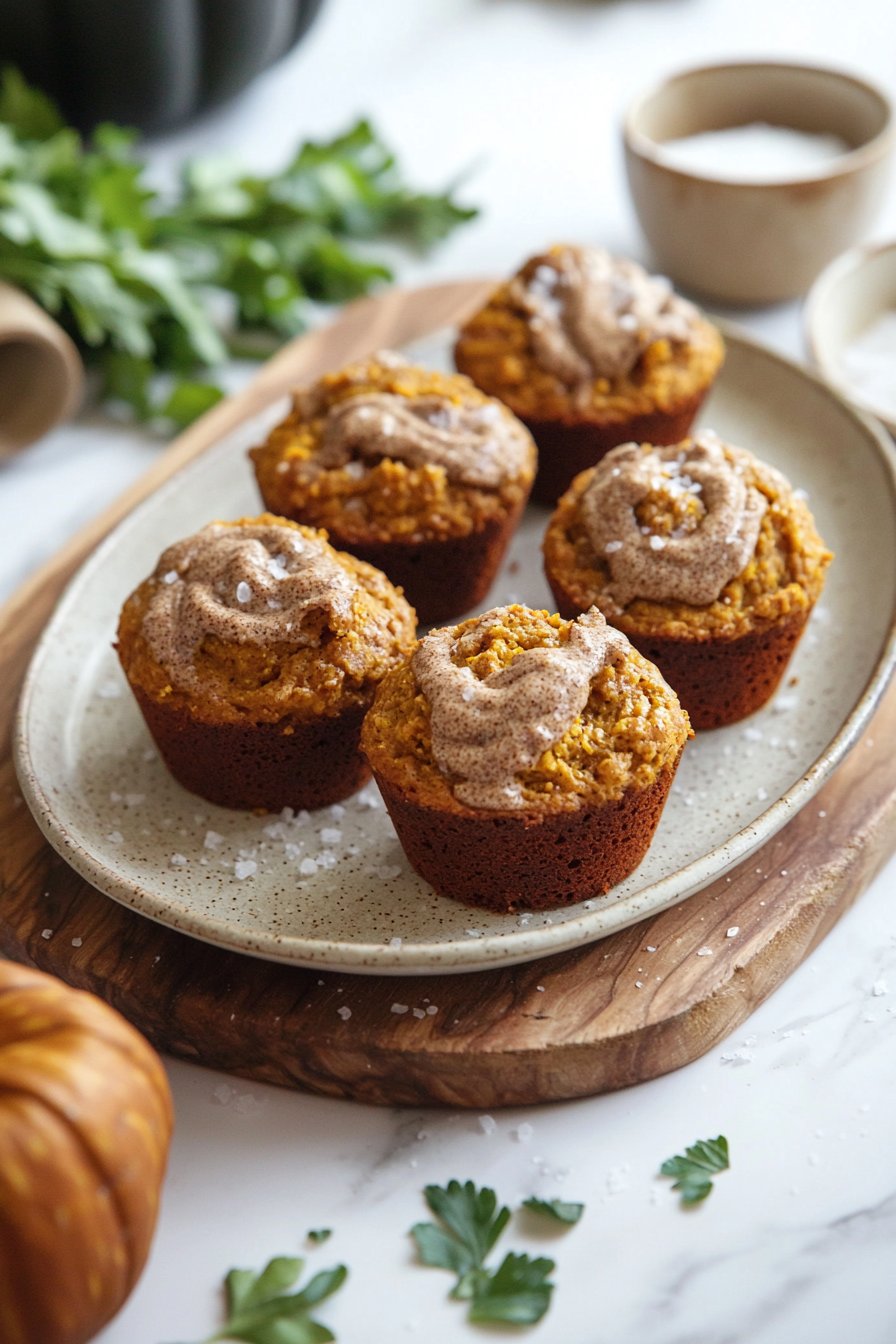 Mini Pumpkin Bread with Cinnamon Swirl