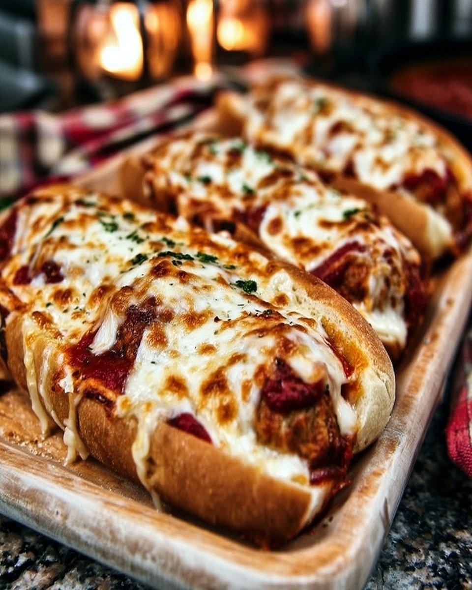 Oven-Baked Meatball Sandwiches