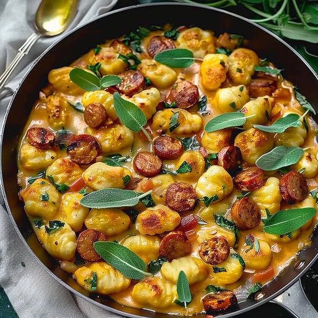 Creamy Pumpkin & Sausage Gnocchi