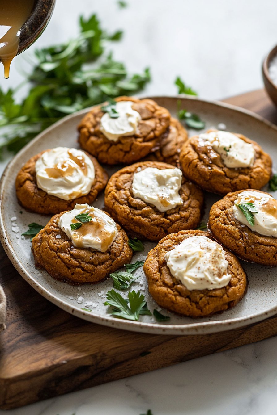Vegan Pumpkin Cheesecake Cookies