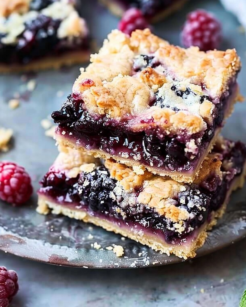 Blackberry Pie Bars