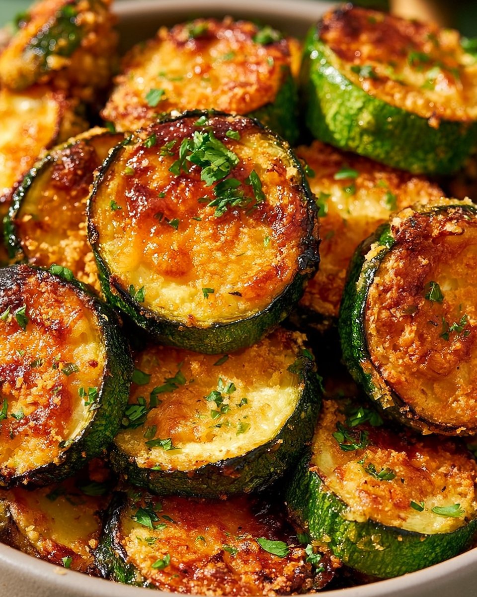 Crispy Cheesy Air Fryer Zucchini