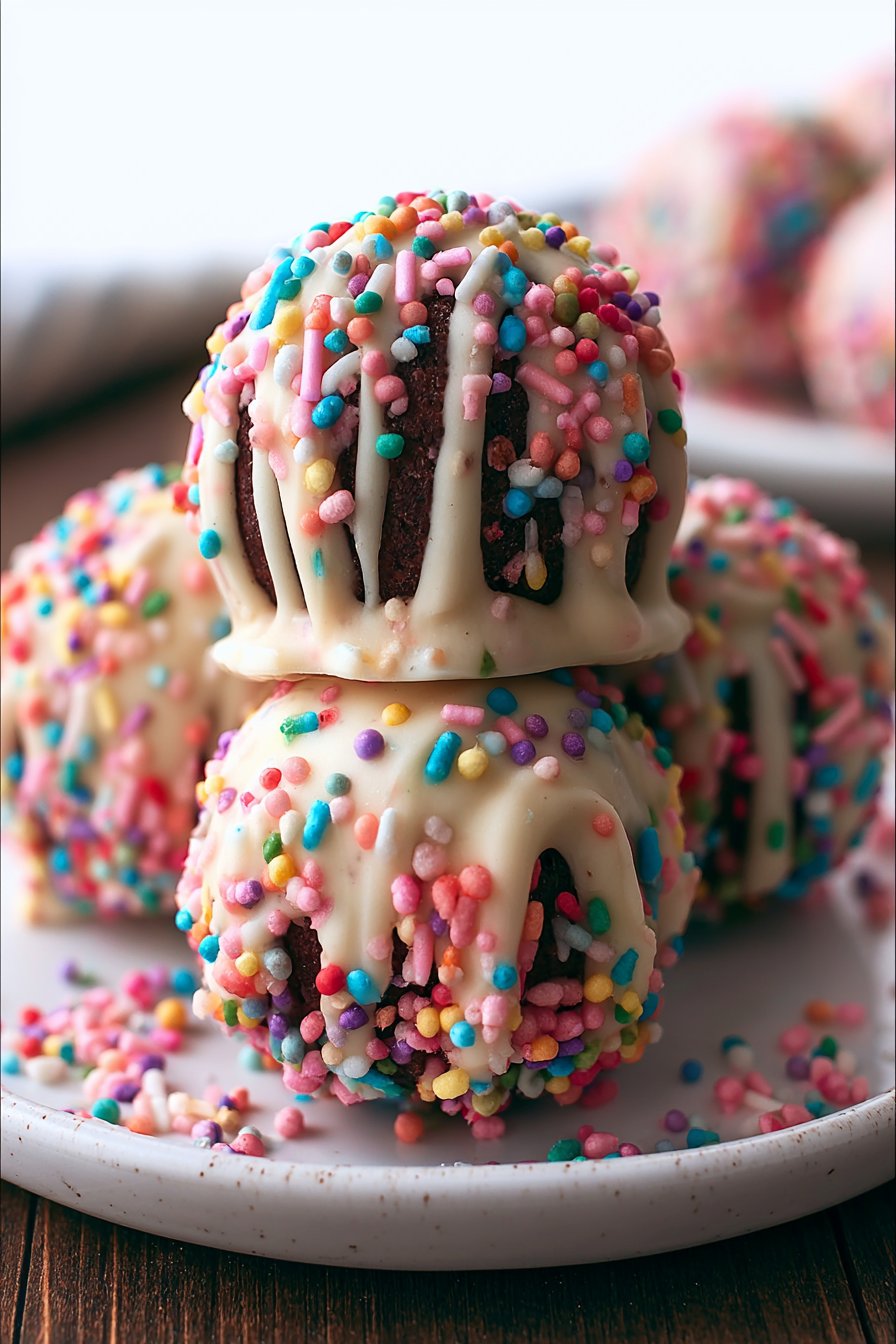 Sprinkle Cake Truffles