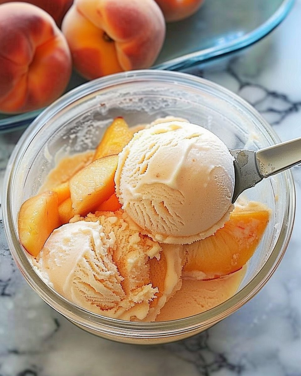 Easy Peach Sorbet