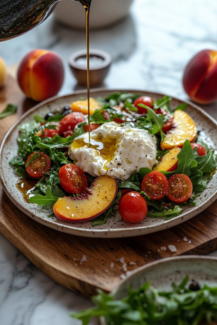 Peach Burrata Summer Salad