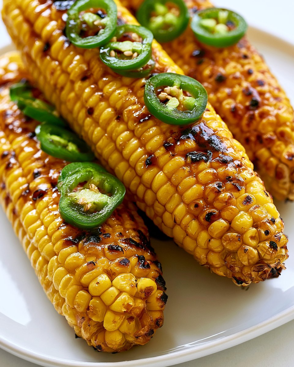 Spicy Maple Grilled Corn
