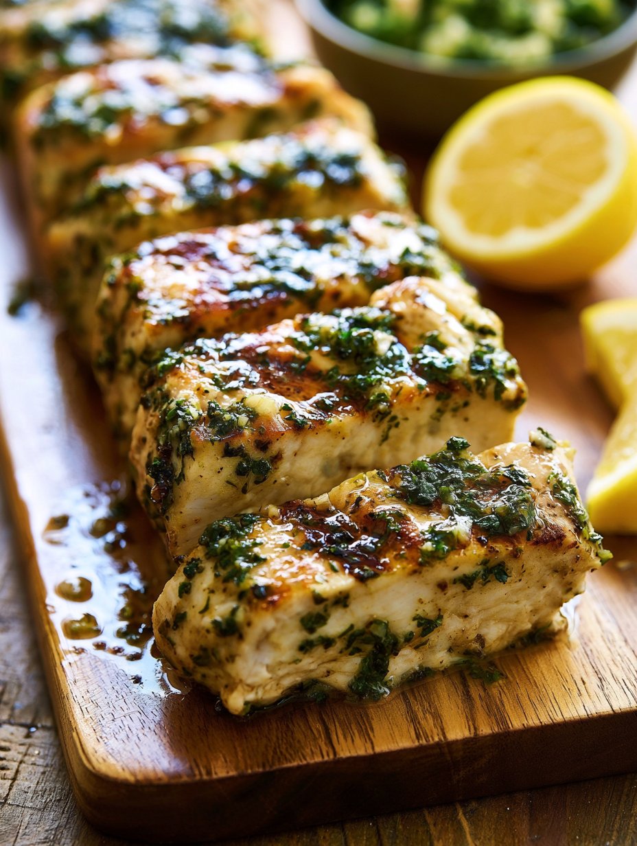 Pechuga de Pollo al Horno con Mantequilla de Ajo