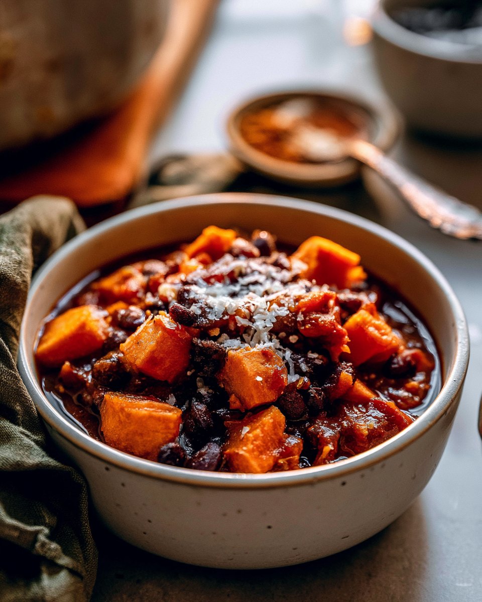 Black Bean Sweet Potato Chili